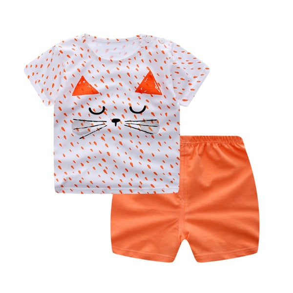 Baby Cartoon Summer T-Shirt & Clothing Set for boys