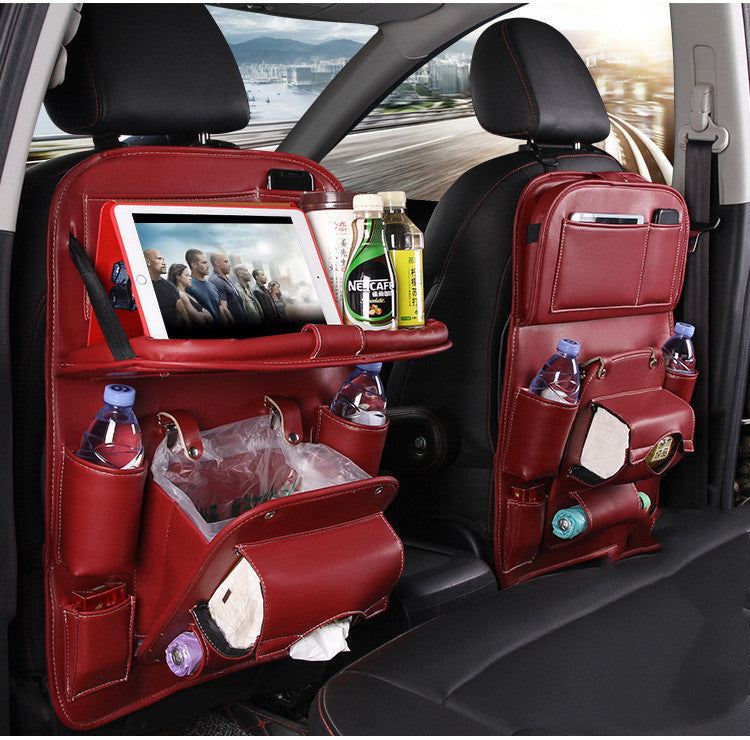 PU Leather Car Storage Bag with phone and bottle Prestigious™