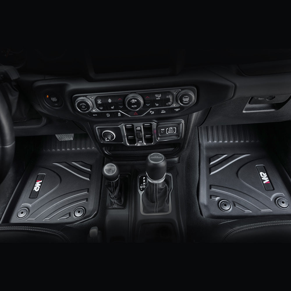 Wrangler JT 3D TPE Car Floor Mats & Trunk Mat front row Prestigious™