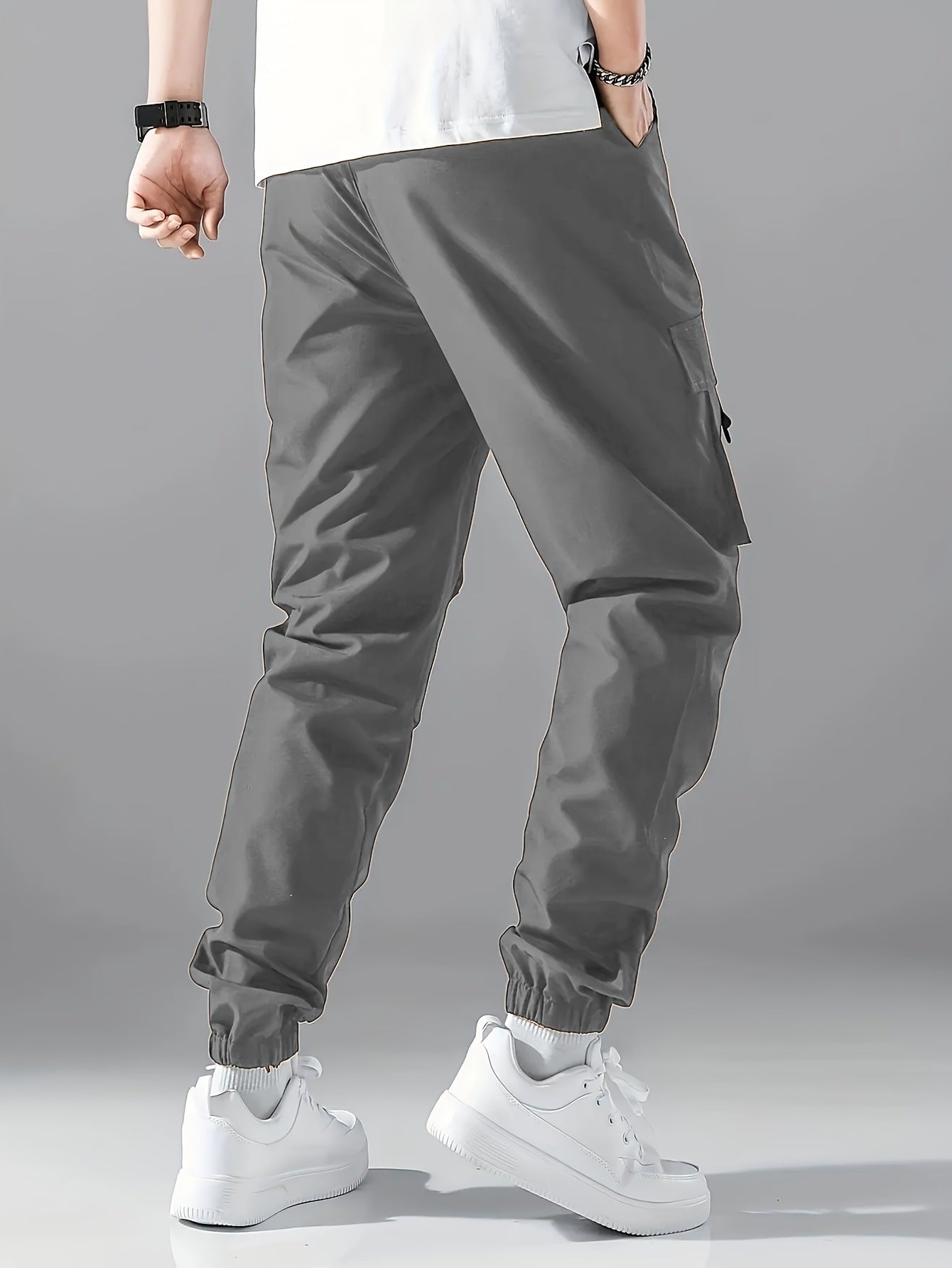 Flat lay photo of Trendy Ankle-Tied Pants showing tie-hem
