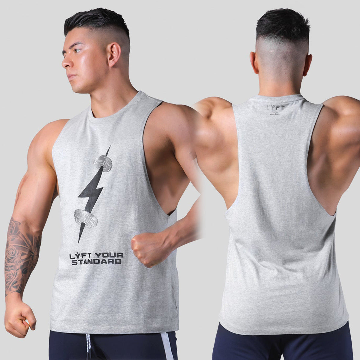 Muscle Fitness Brothers Athleisure Tank Top gym workout scene