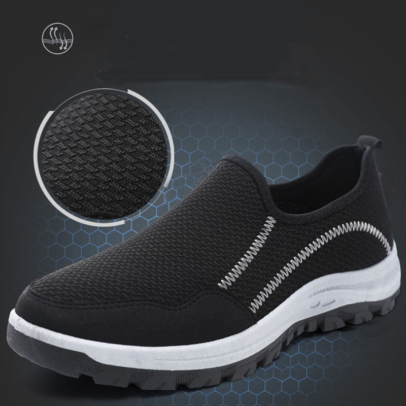 Men’s Lightweight Flat Slip-on Sneakers top-angle shot