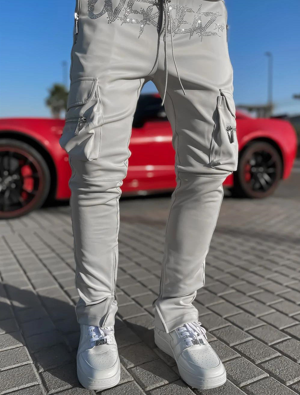 Men’s Multi Pocket Cargo Pants Athleisure streetwear look