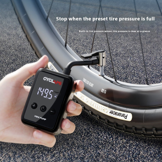 Portable HW-125 Smart Tire Inflator with Display front view