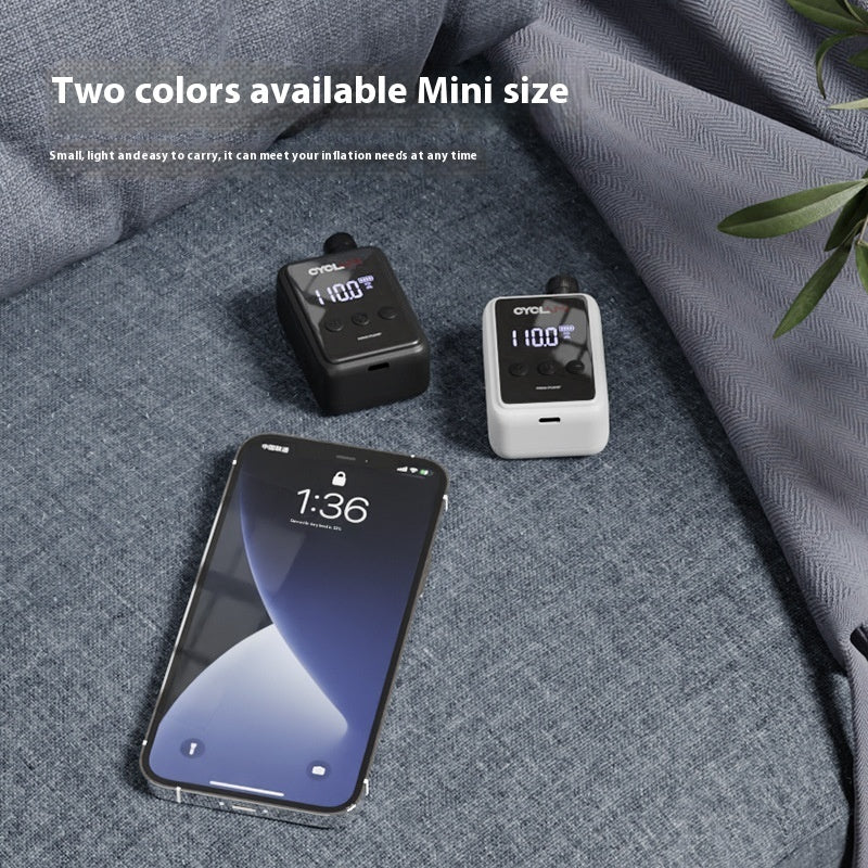 Portable HW-125 Smart Tire Inflator with Display digital display close-up