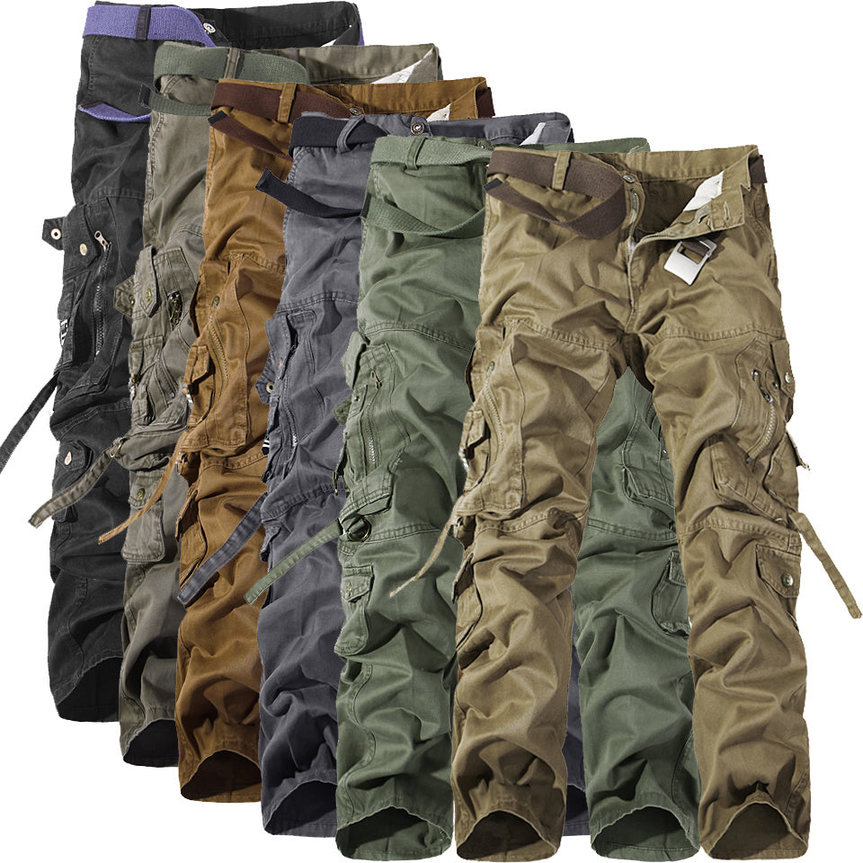 Men’s Multi-Pocket Washed Cargo Pants by Prestigious™