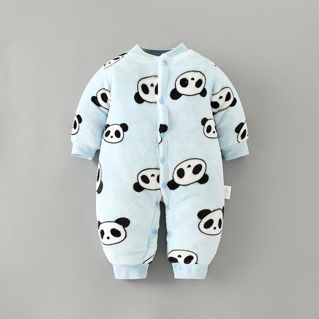 Baby Flannel Jumpsuit soft fabric texture