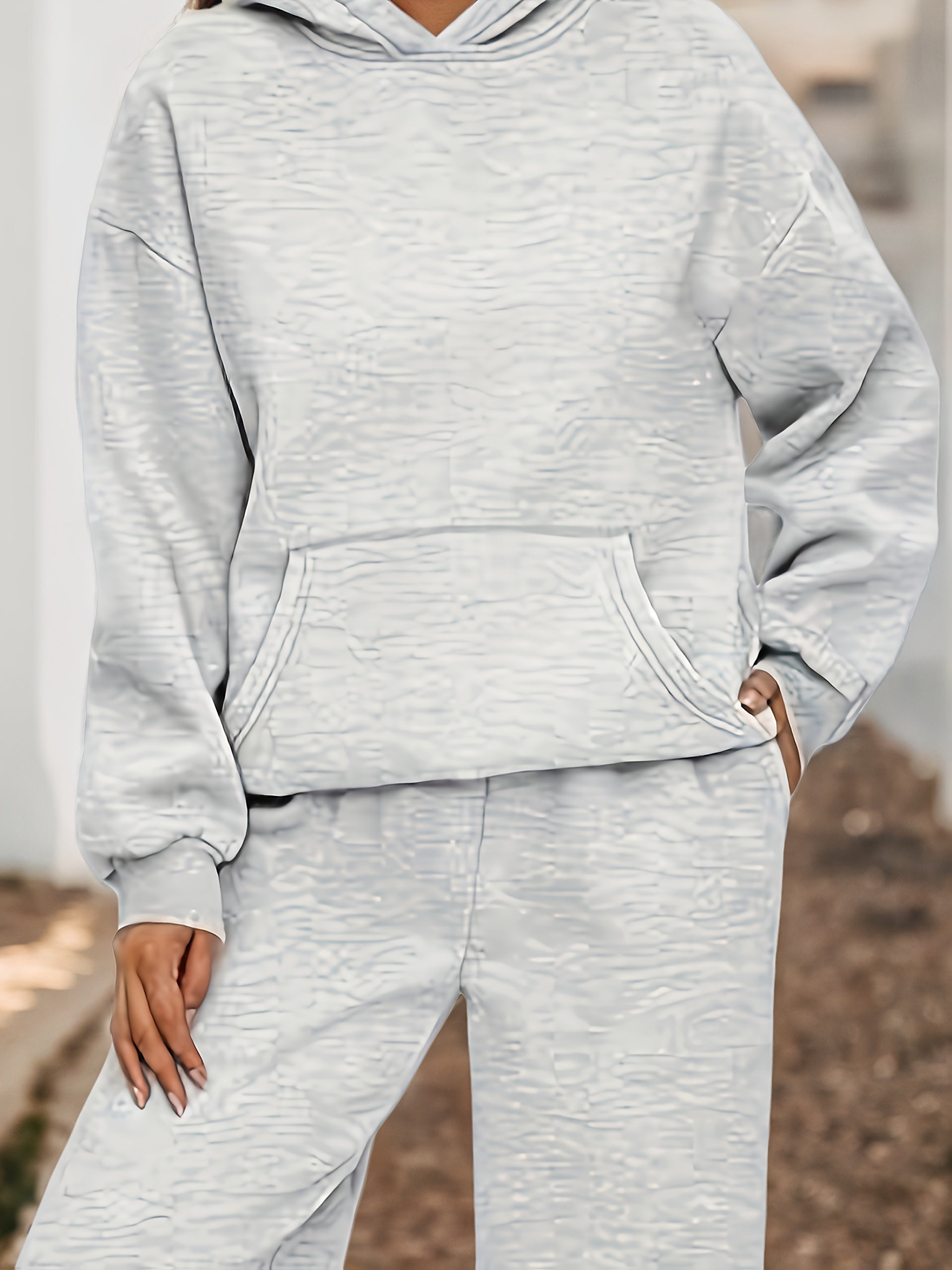 2025 Oversized 2-Piece Lounge Hoodie Sweatsuit women’s loungewear set