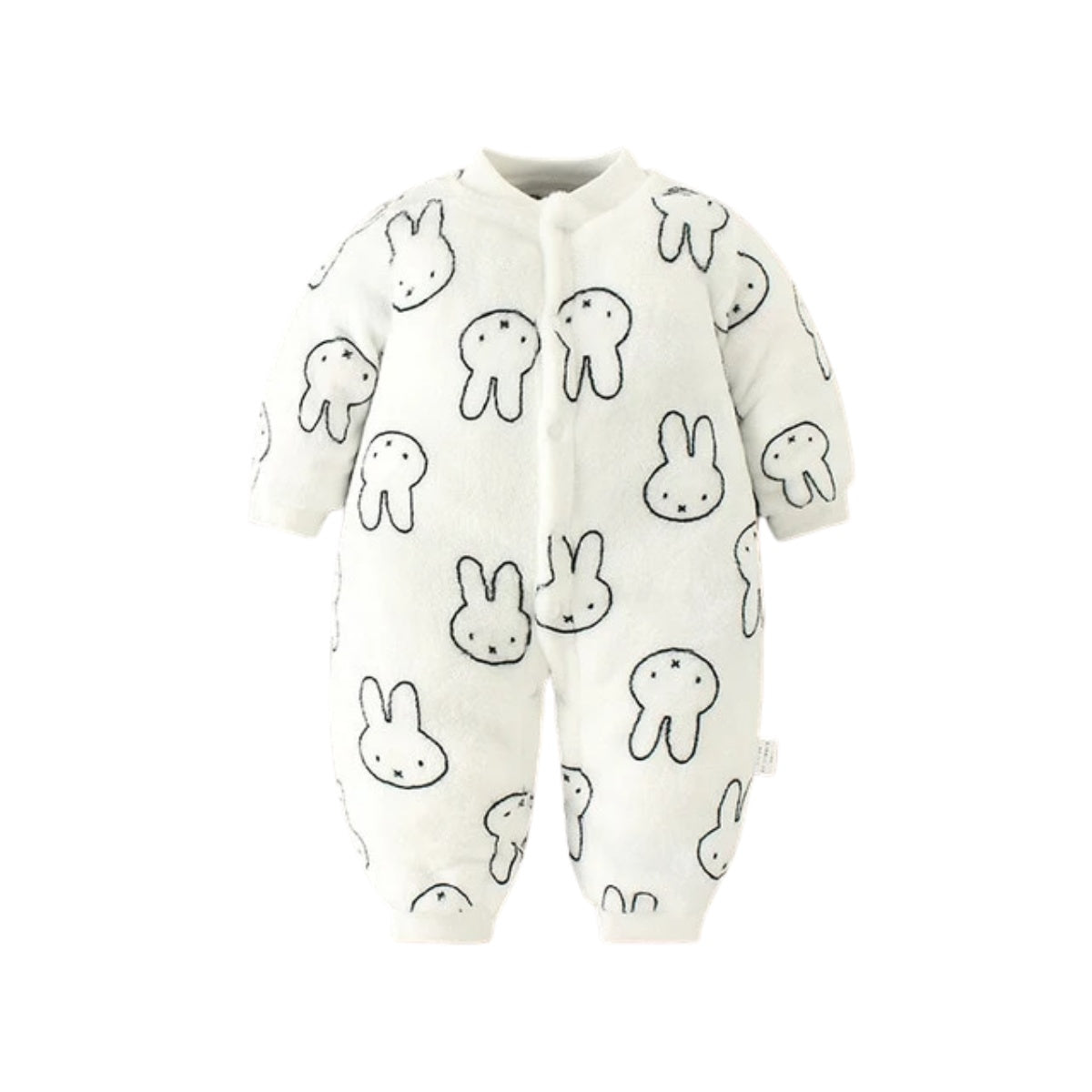 Baby Flannel Jumpsuit with hood design