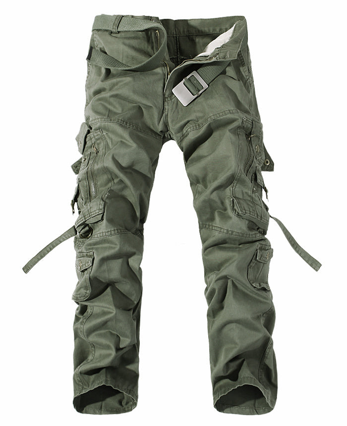 Utility cargo pants men relaxed streetwear fit