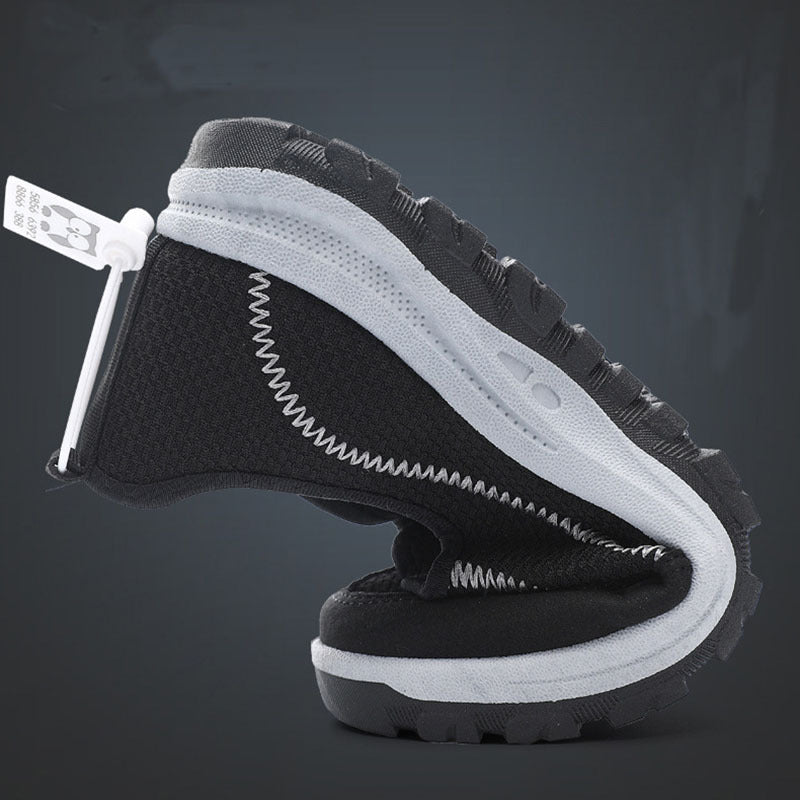 Men’s Lightweight Flat Slip-on Sneakers on feet lifestyle