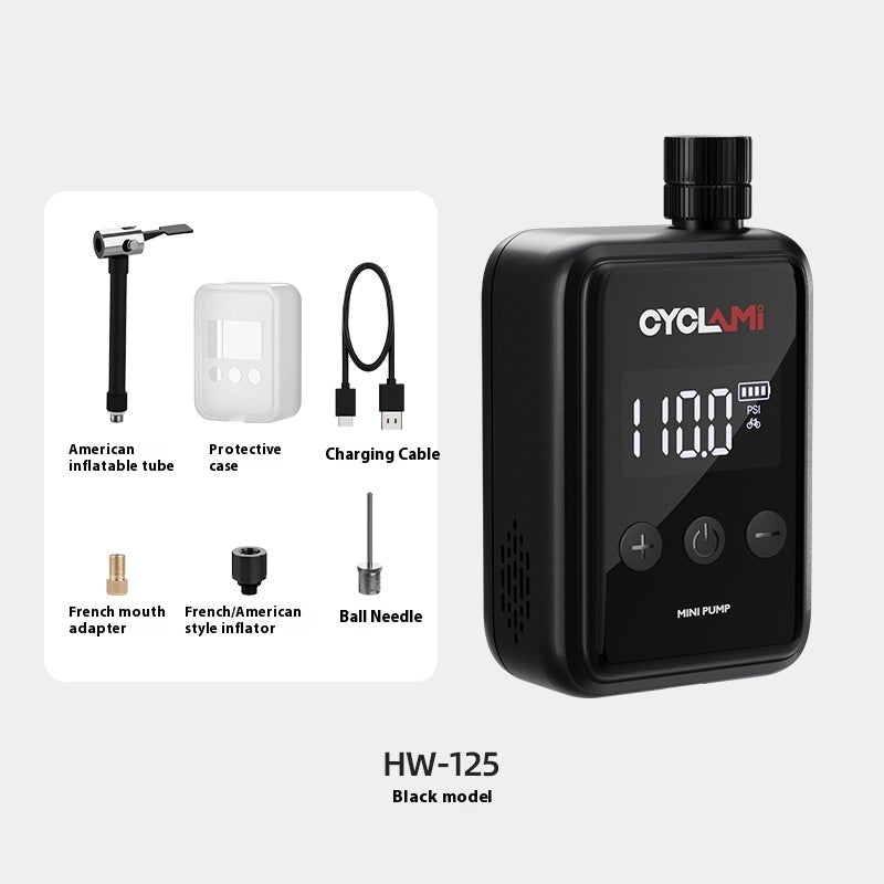 Portable HW-125 Smart Tire Inflator with Display cordless design