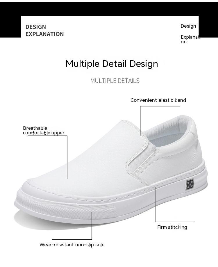 Top view of Men’s Slip-on Sneakers with soft insole