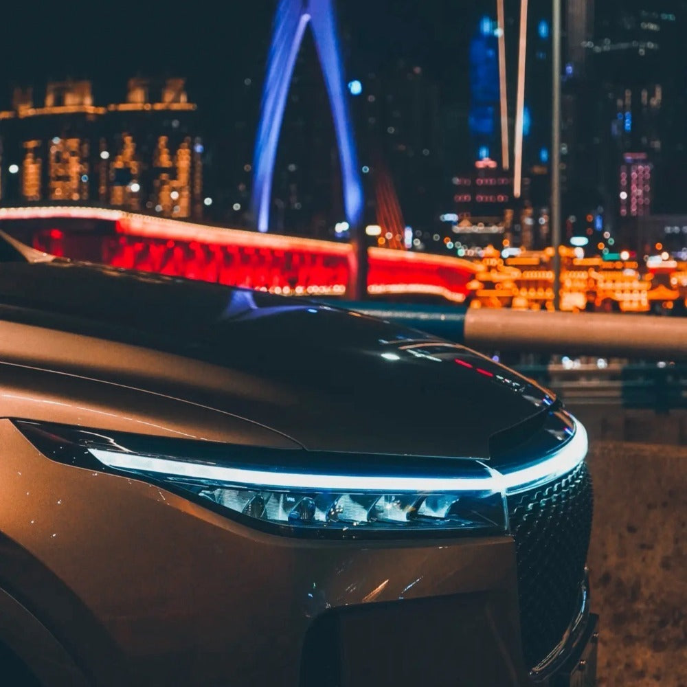 59In Universal 12V 10W White LED Hood Light front view