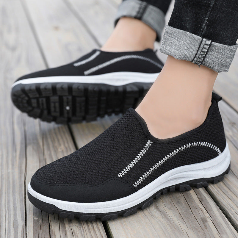 Men’s Lightweight Flat Slip-on Sneakers front view