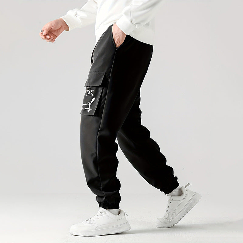 Drawstring and tie ankle design of Trendy Ankle-Tied Pants