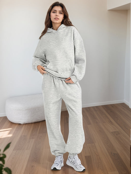 2025 Oversized 2-Piece Lounge Hoodie Sweatsuit by Prestigious™